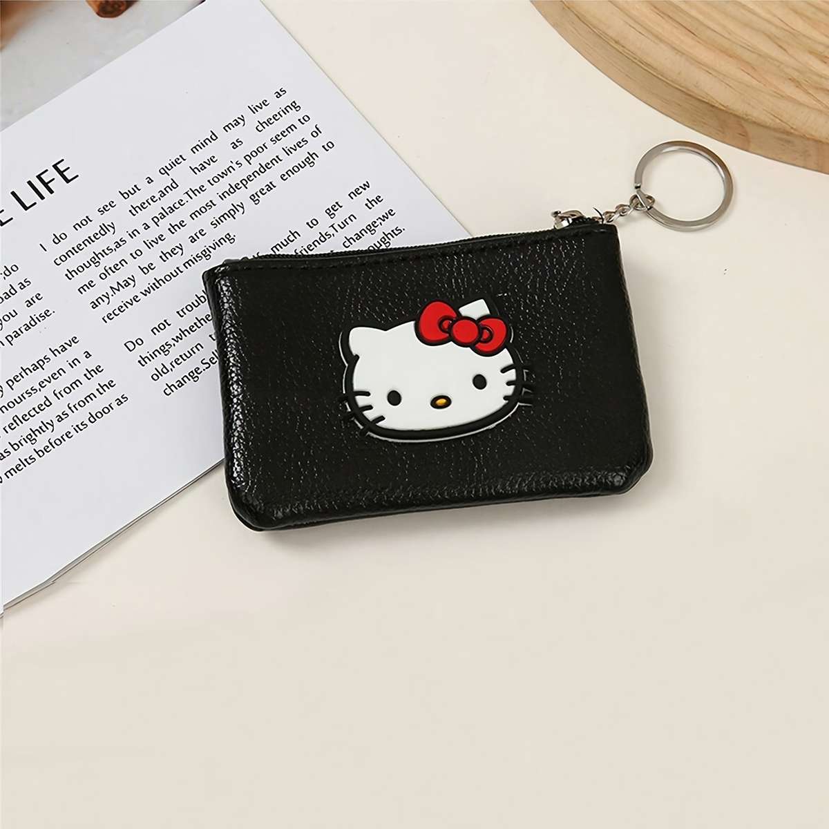 Sanrio Hello Kitty Kuromi Cute Cartoon Coin Purse Compact Zippered Wallet