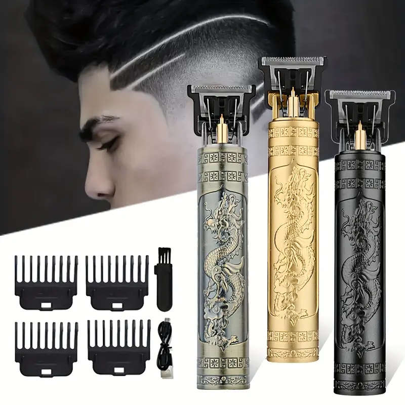 Men's Haircut Rechargeable Shaver Upgraded Dragon - Golden