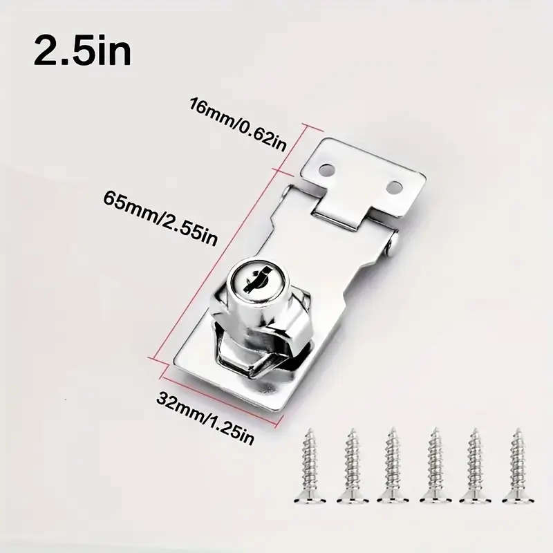 1 Metal Security Lock With Anti-Theft Cylinder