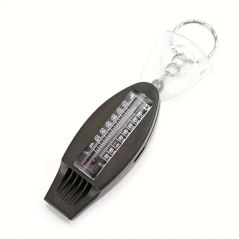 4in1 Emergency Survival Whistle with Keychain Lanyard - Loud Durable ABS Includes Compass