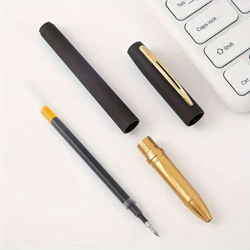10pcs Ultra Fine Tip Black Gel Pens Signature Pen Black Carbon Pen Water Pen Practice Large Capacity