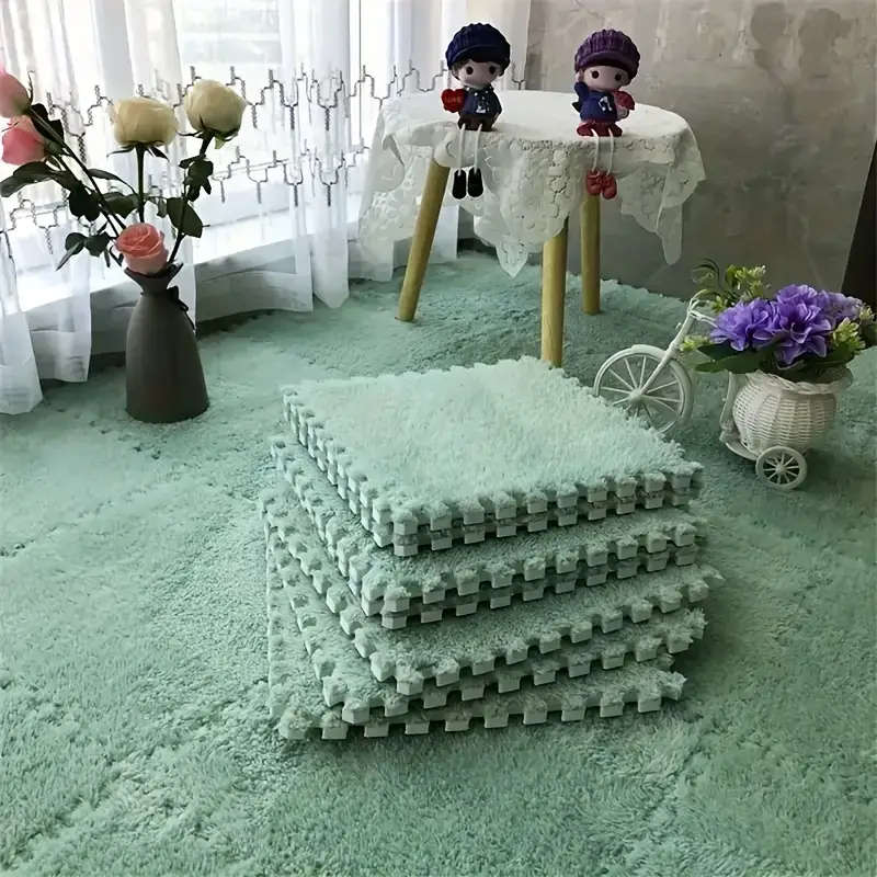 20 Thick Plush Patchwork Mats