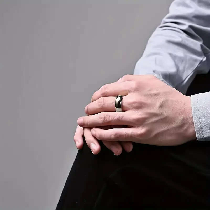 Titanium Stainless Steel 6 mm Ring