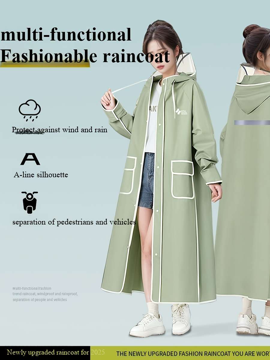 Raincoat Yellowgreen Size Asian L