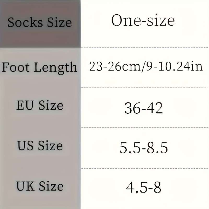 5 Pairs Multicolor High Elastic Socks