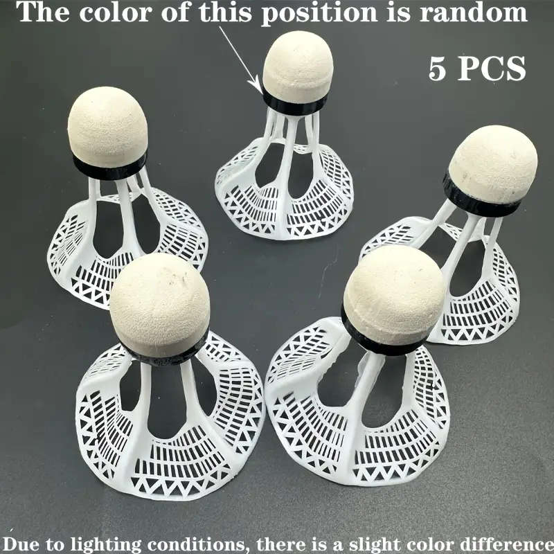 5 Windproof Nylon Shuttlecocks