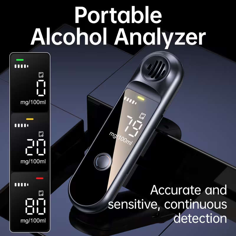 Personal Alcohol Analyzer with LCD Digital Display