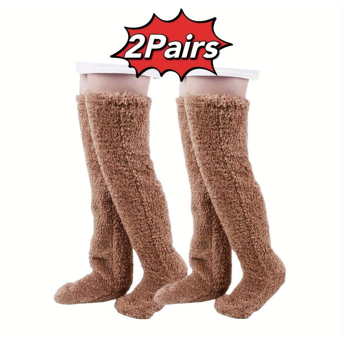 Sock Brown 2Pairs One Size