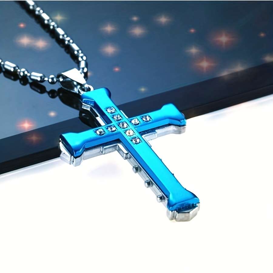 4pcs Golden Black Blue Silvery Jesus Theme Pendant