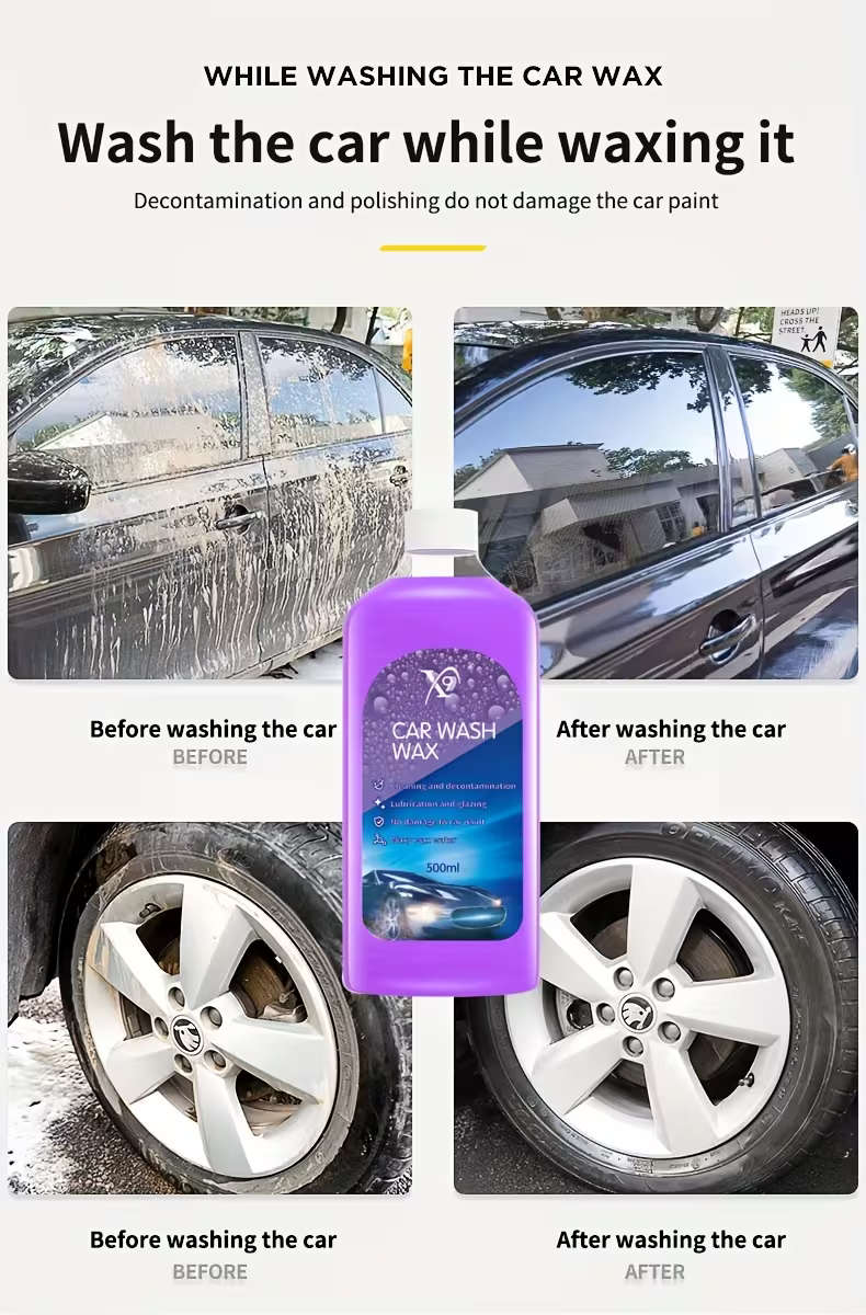 High-Concentration Foam Car Wash Wax - 500ML