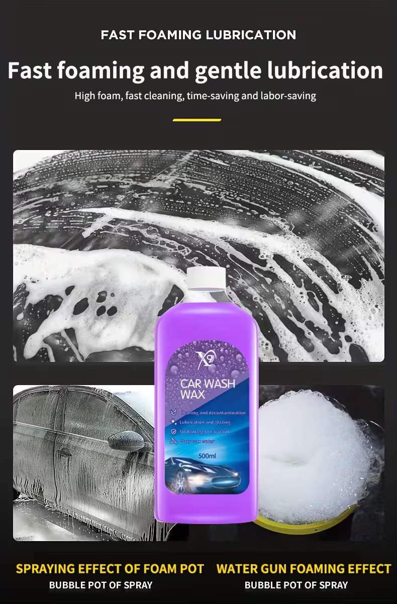 High-Concentration Foam Car Wash Wax - 500ML