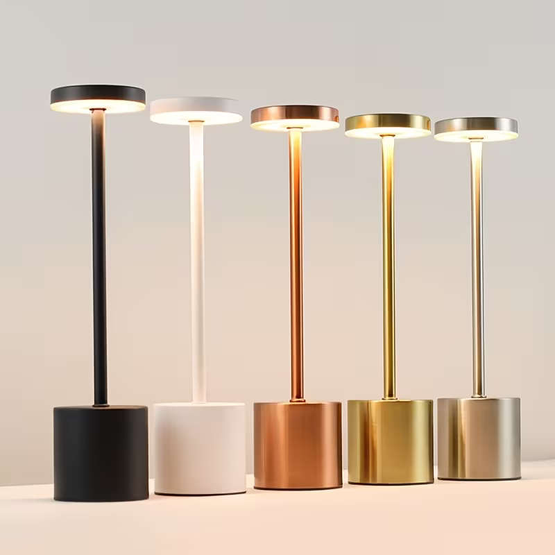 2pc Dimmable LED Desk Lamp White