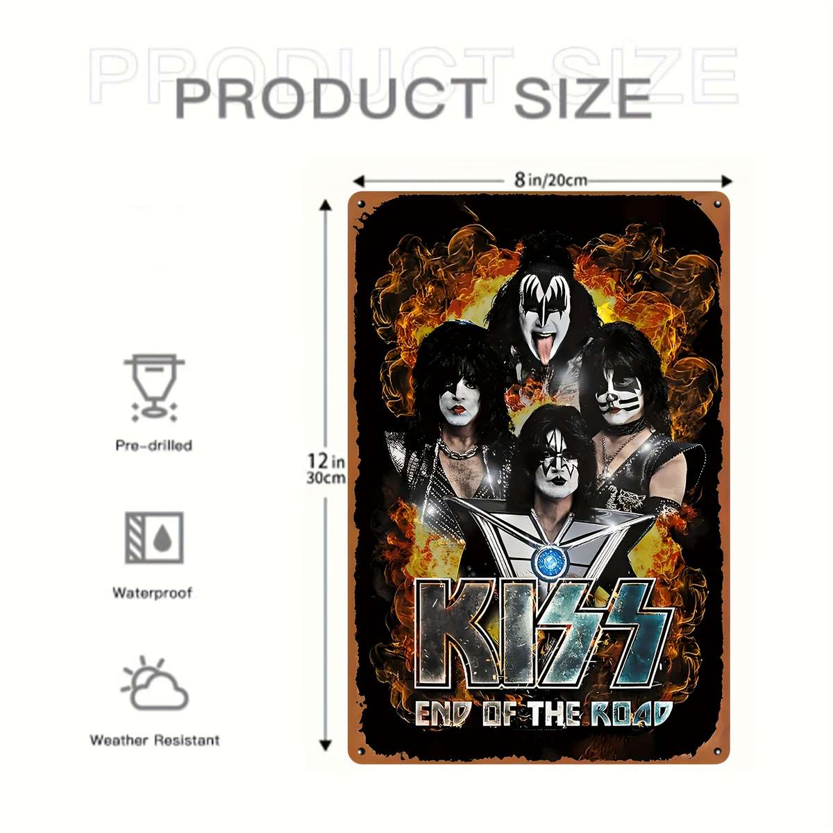 1Pc Flat Metal Aluminum Tin Label 50.8x76.2cm