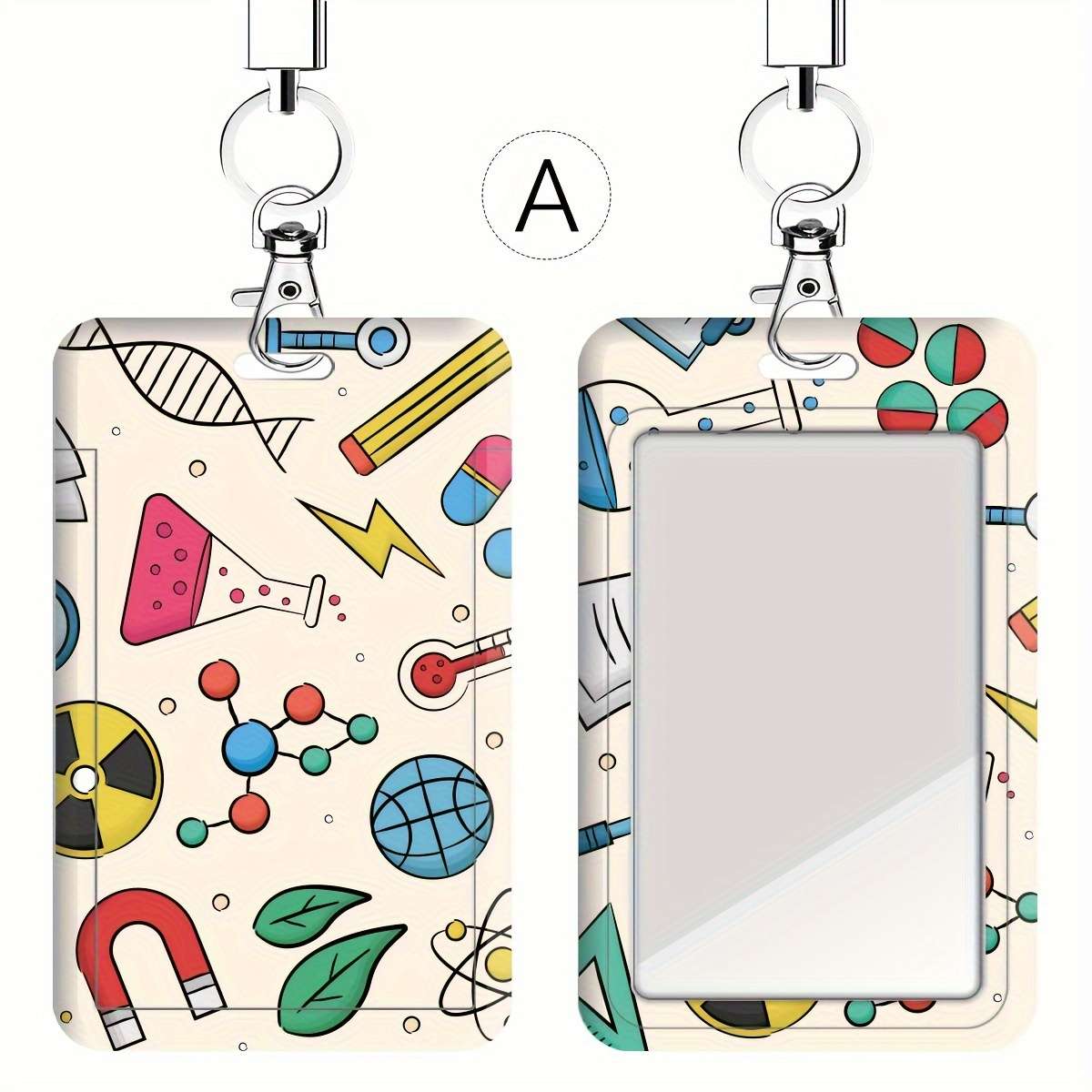 1pc A Card Holder for Science And Chemistry Study Series Suitable for Doctors And Nurses Also for