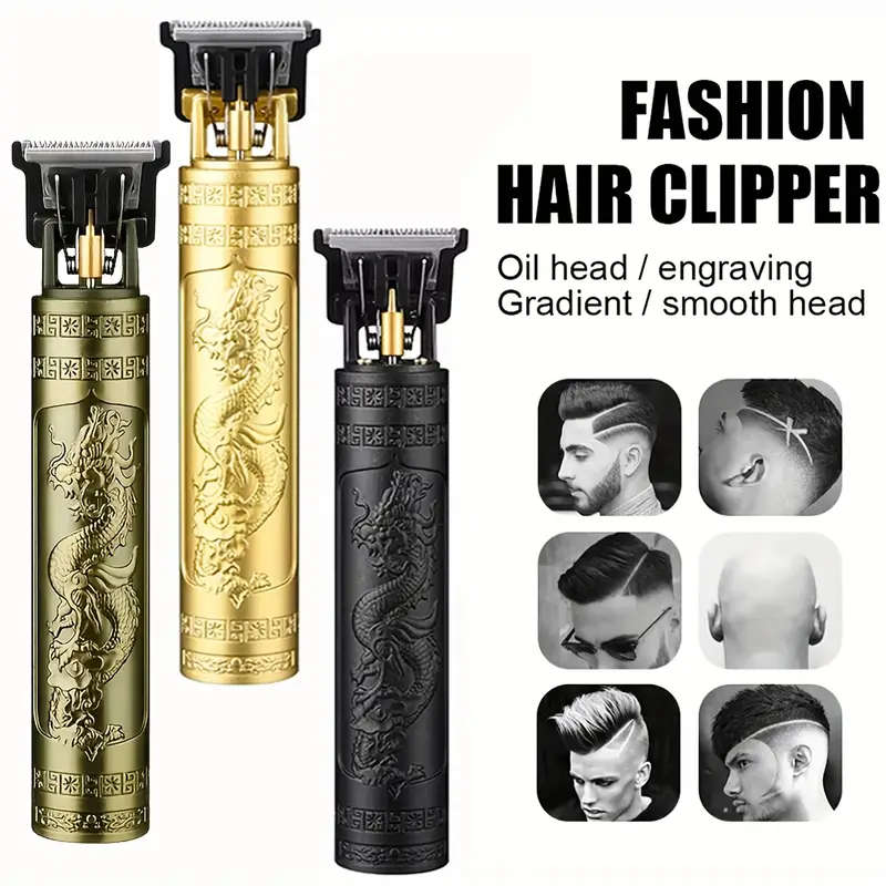 Men's Haircut Rechargeable Shaver Upgraded Dragon - Golden