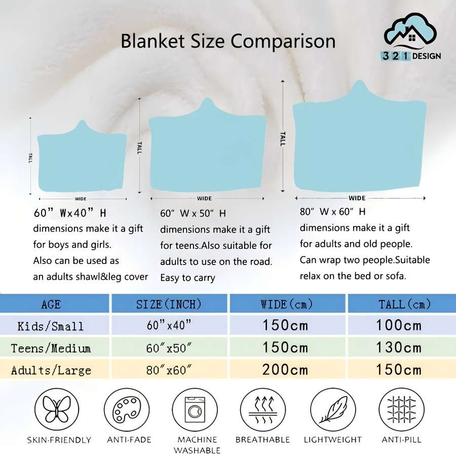 1ps Blanket Size 130X150Cm