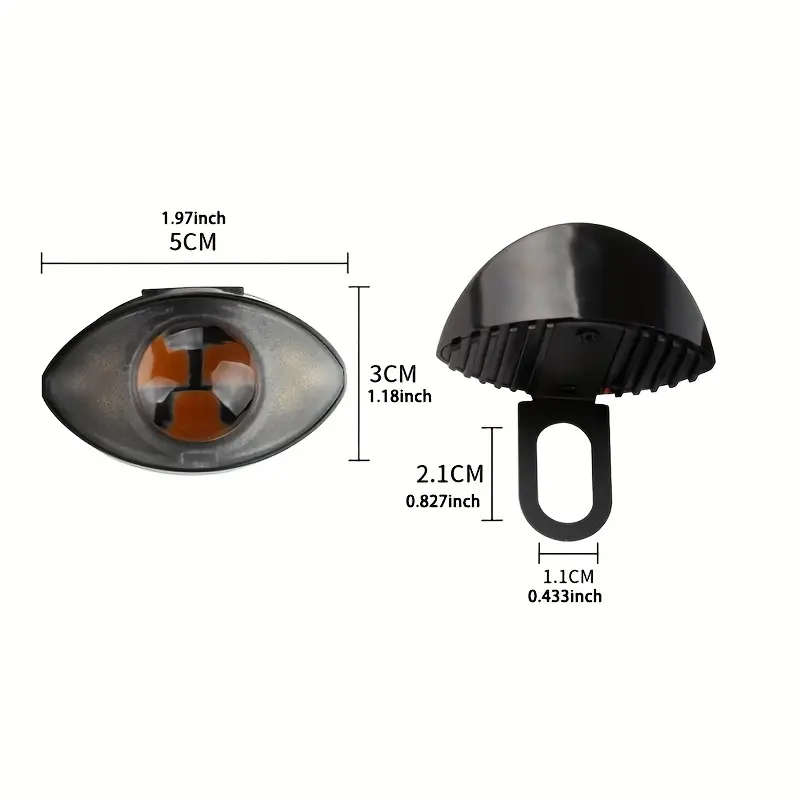 2pcs 12V White Red Mini Driving Light LED Eagle Eye Lights with Controller Daytime Running Light