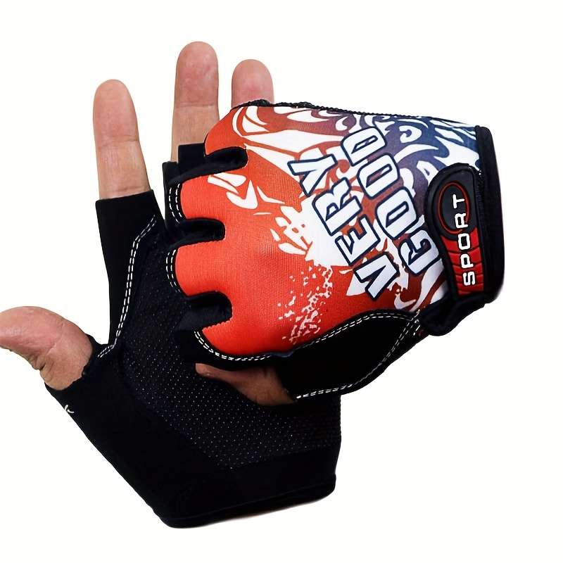 1 Pair Red Outdoor Sports Gloves