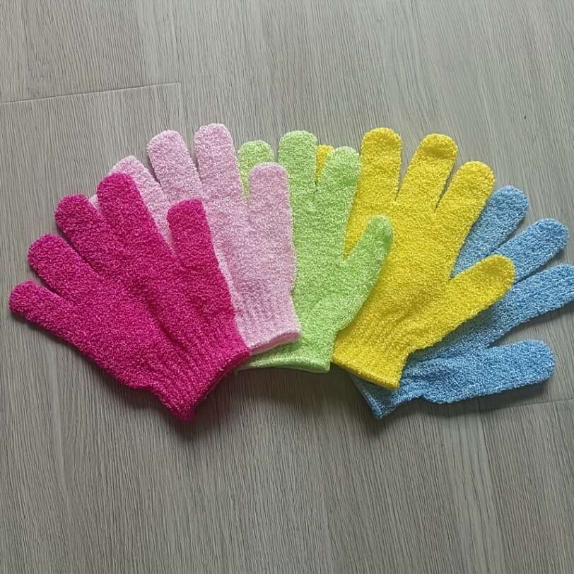 5 Pairs Colorful Nylon Gloves Multi Purpose Work Gloves