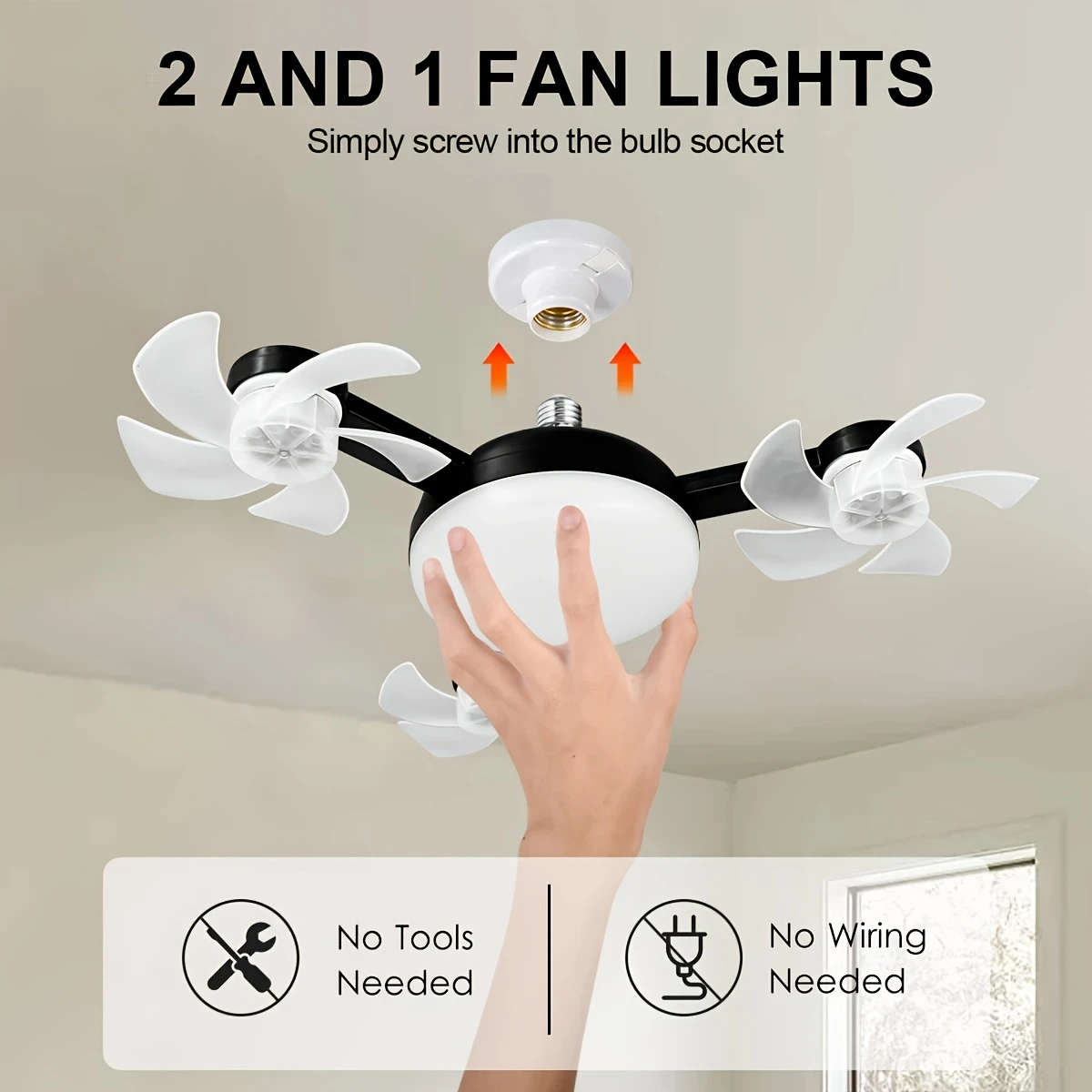 LED Smart Ceiling Fan Light