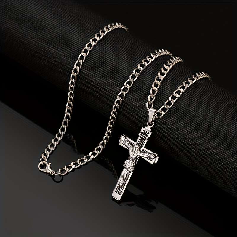 1 Piece Silvery Jesus Theme Pendant