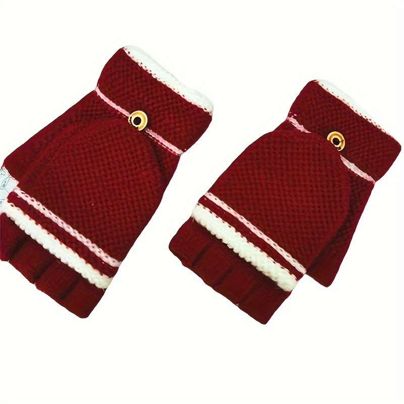 1 Pair Color A Warm Gloves