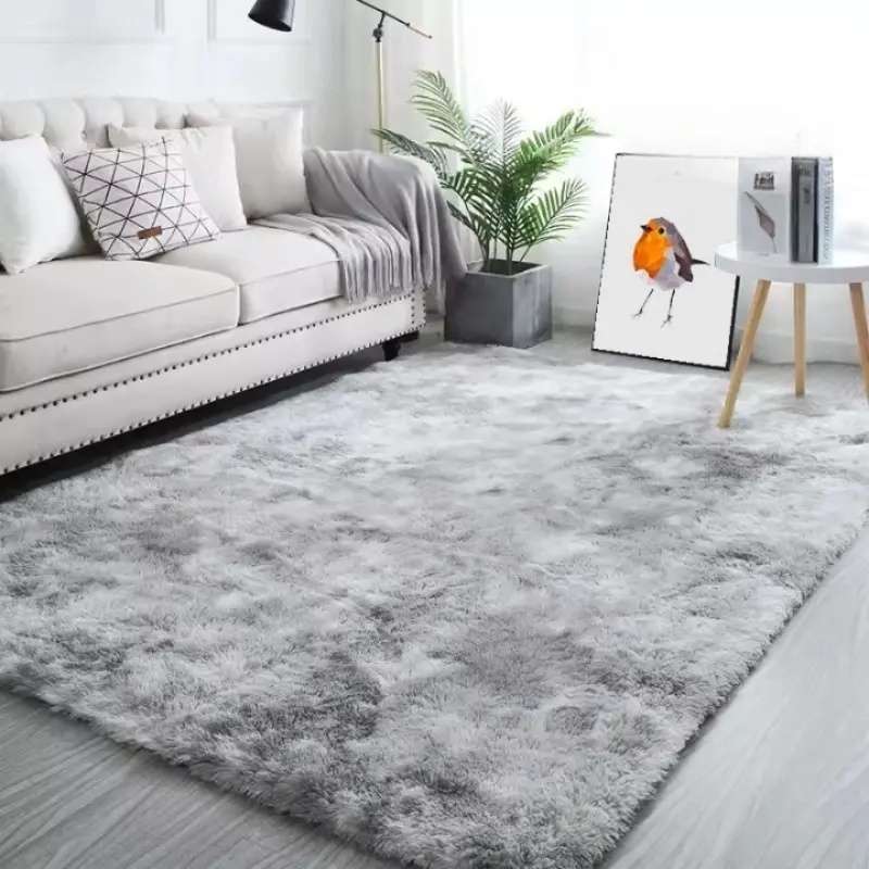 1Pc 80x160cm Tie Dye Water Gray Floor Mat