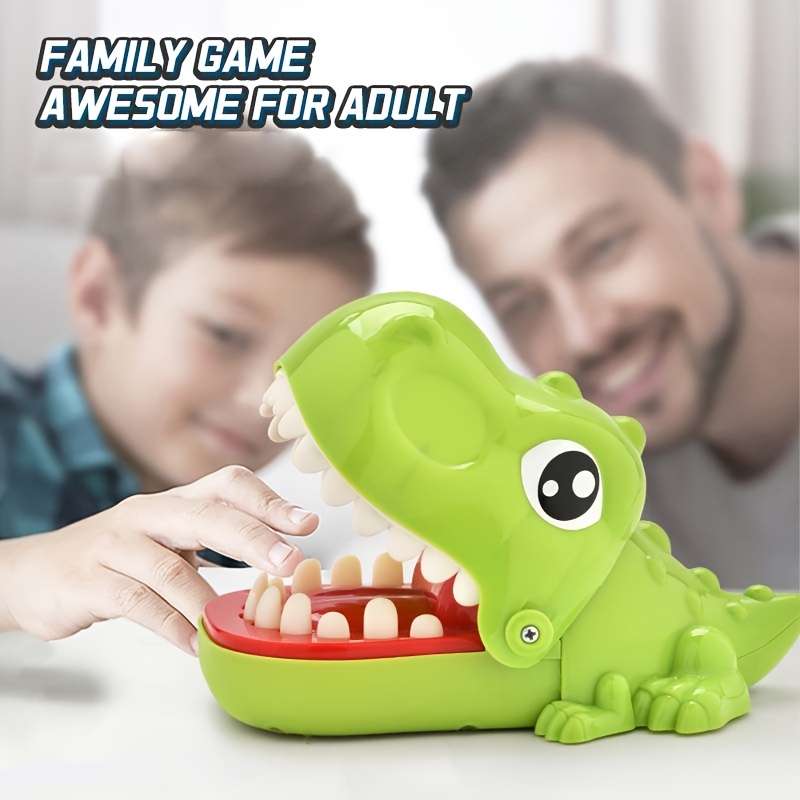 Green Hilarious Dinosaur Finger Biting Toy