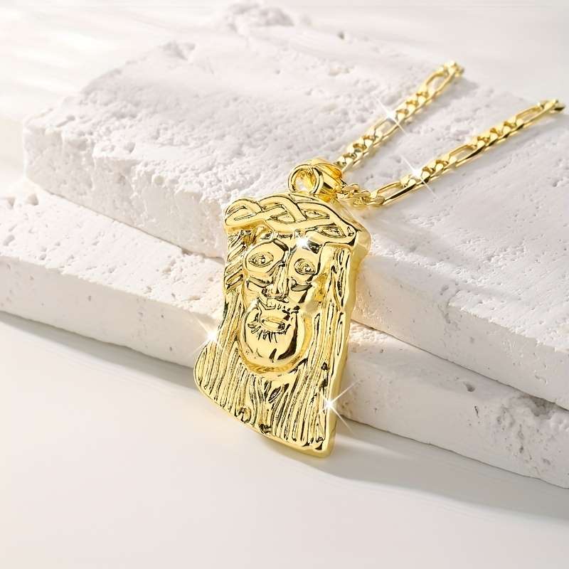 1 Piece Small Necklace Jesus Theme Pendant