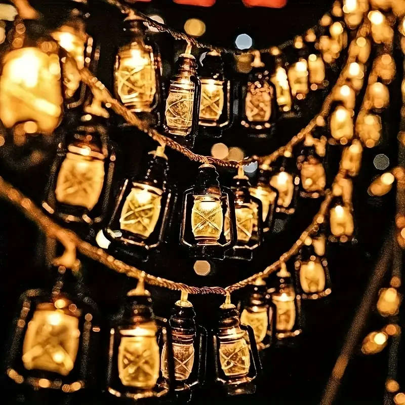 Retro LED Lantern String Lights