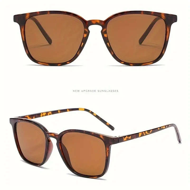 Retro Square Design, PC Frame, Anti-Reflective Lenses, Women Sunglasses