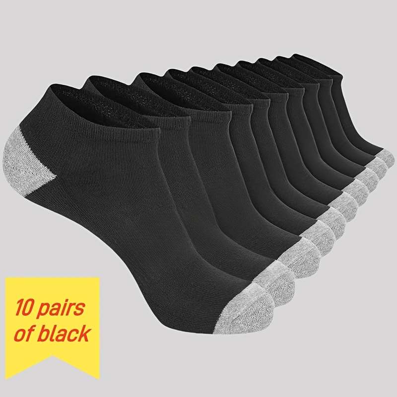 10 Pairs Of Gray One Size High Elastic Socks