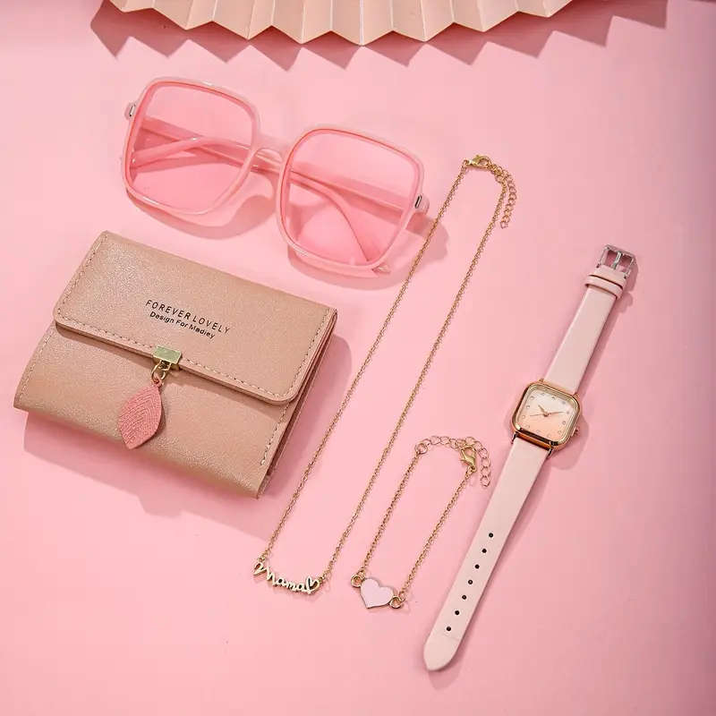 5pcs A Novel and Fashionable Women's Wallet Set that is Trendy and Versatile a Must-have Gift for Fe