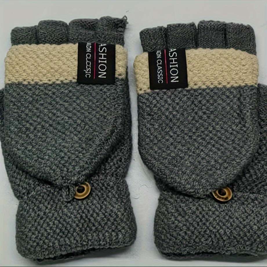 1 Pair Color A Warm Gloves