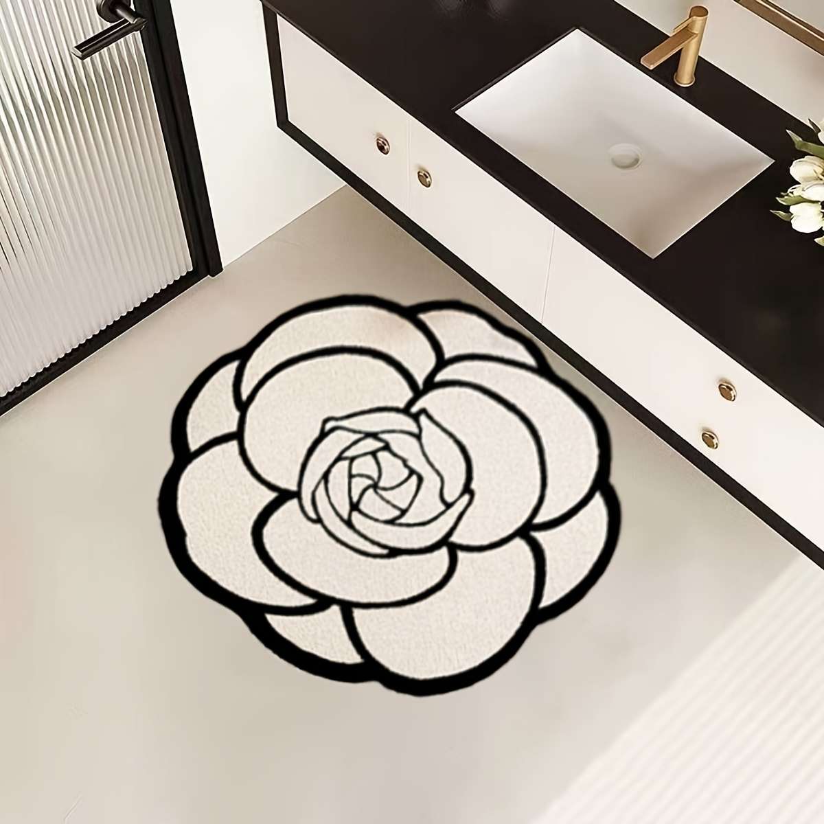 Camelli Floor Mat Closed Moon Floor Mat 41x41cm