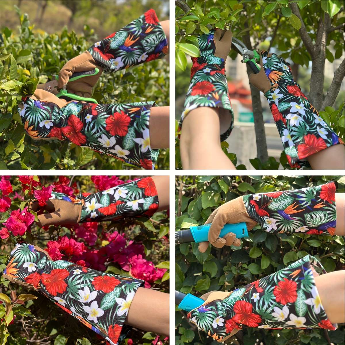 1 Pair Brown Size M-L Household Cleaning Gloves