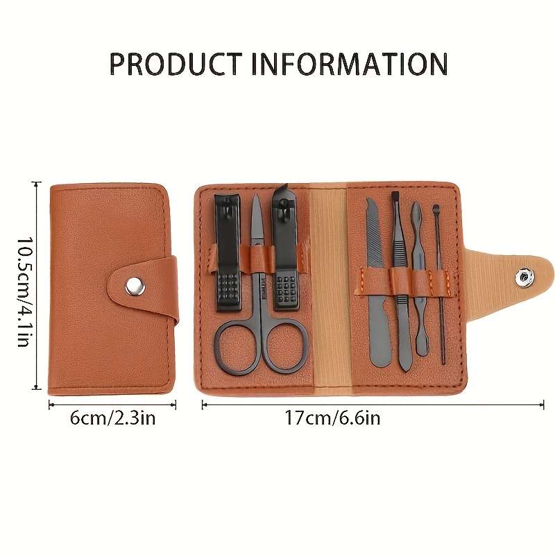 7pcs Nail Clipper Set with Nail Scissors Manicure Clippers Eyebrow Trimmer and Slanted Cutic