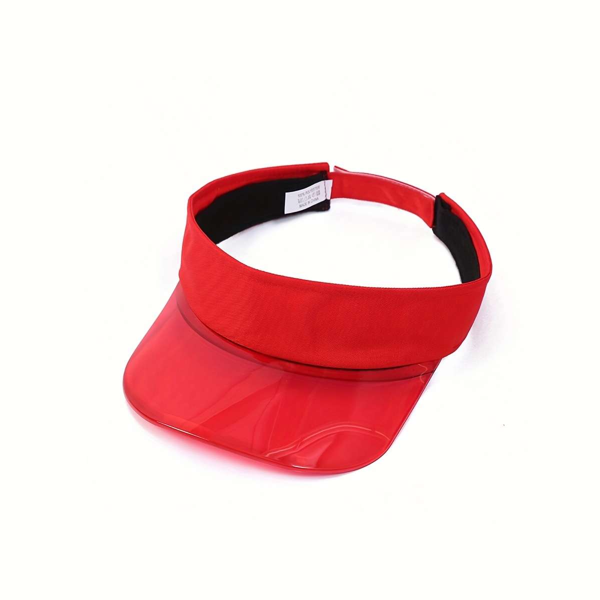 Y2K Style Clear Brim Bucket Hat Lightweight Polyester Adjustable Strap Ideal