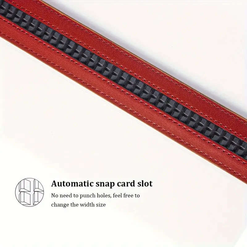 2 Men's Leather Automatic Buckle Belts Black+Blue 115CM