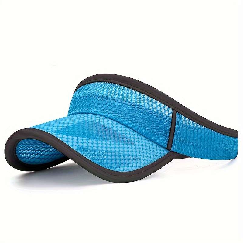 Women's Summer Mesh Sun Visor Hat With Extended Brim Men's Brimless Peaked Cap Breathable UV