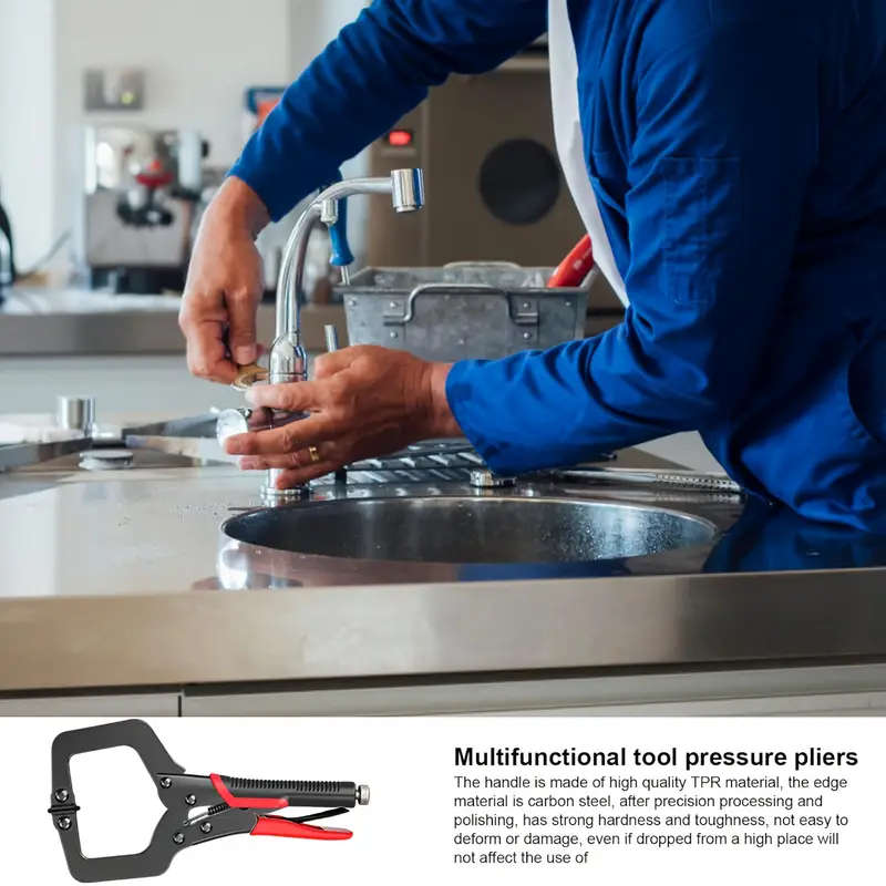 4-Piece 6-Inch Heavy Duty Carbon Steel C-Clamp Kit