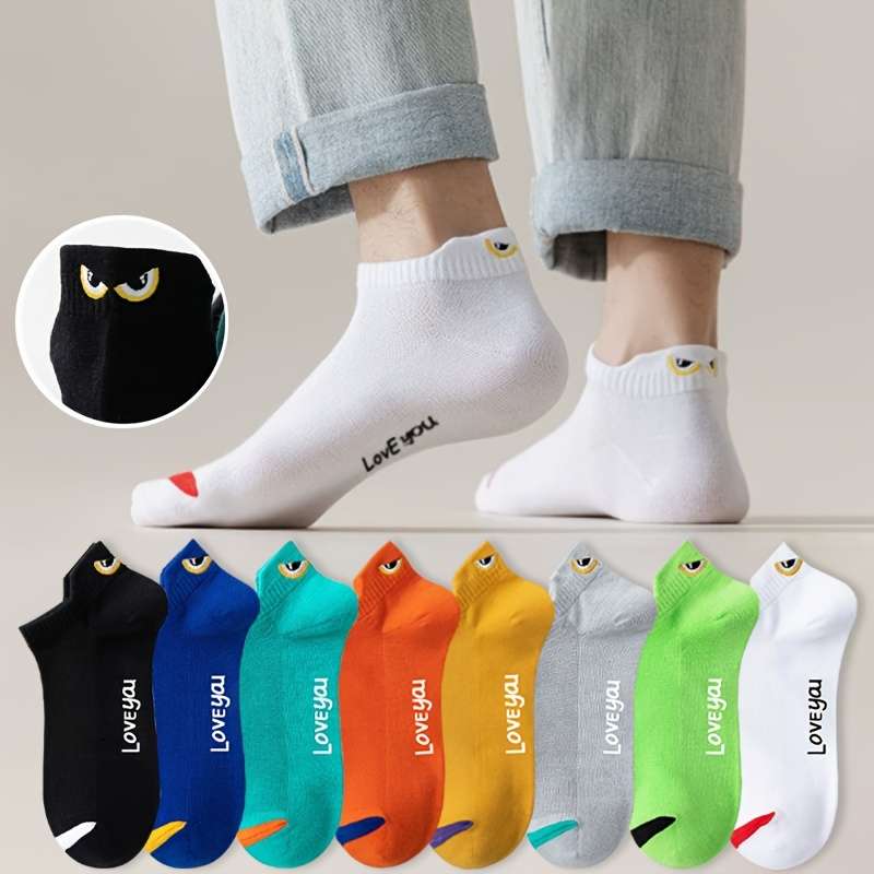 8 Pairs Black One Size High Elastic Socks