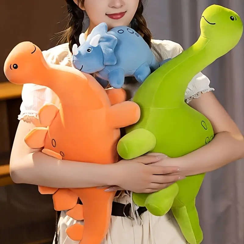 3 Cute Dinosaur Plush Toys