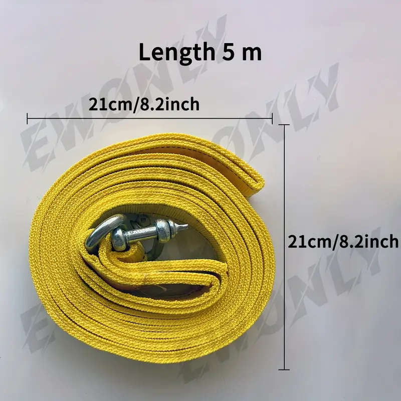1 Heavy-Duty 8-Ton Trailer Tow Strap