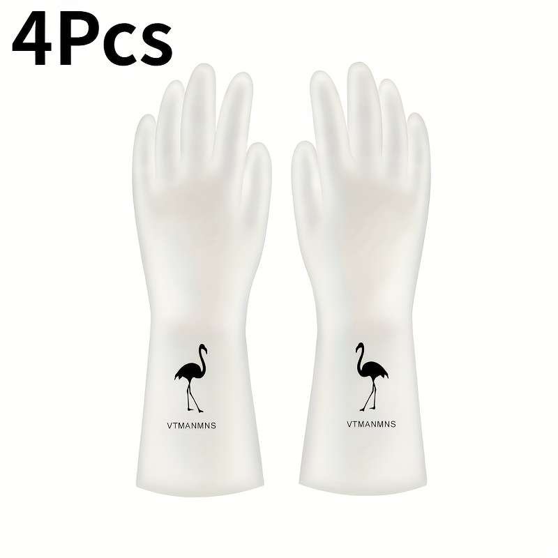 2 Pairs Deer Size M Household Cleaning Gloves