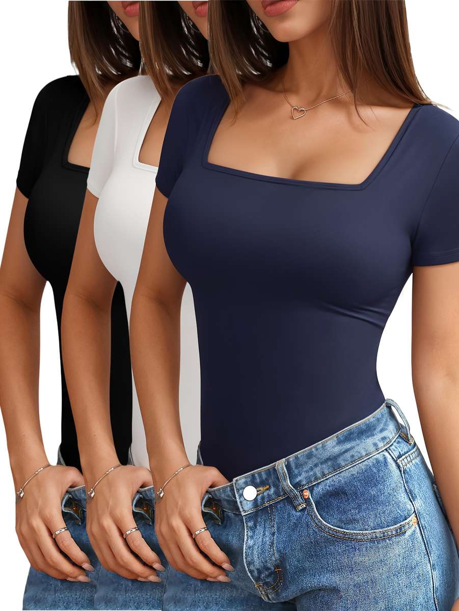 Womens T Shirt Color Black And White Dark Blue Sizes