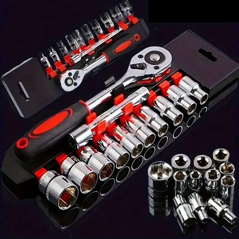 12-Piece Socket Wrench Set - Durable Steel
