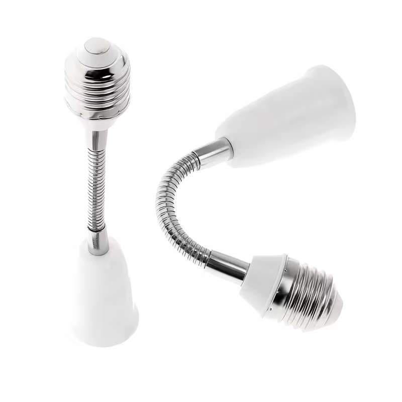 E27 To E27 Flexible Extension Socket Adjustable LED Lamp Holder 60cm