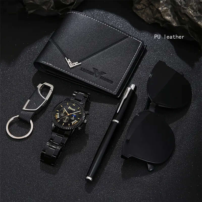 5 Piece Luxury Men's Fashion Watch Set