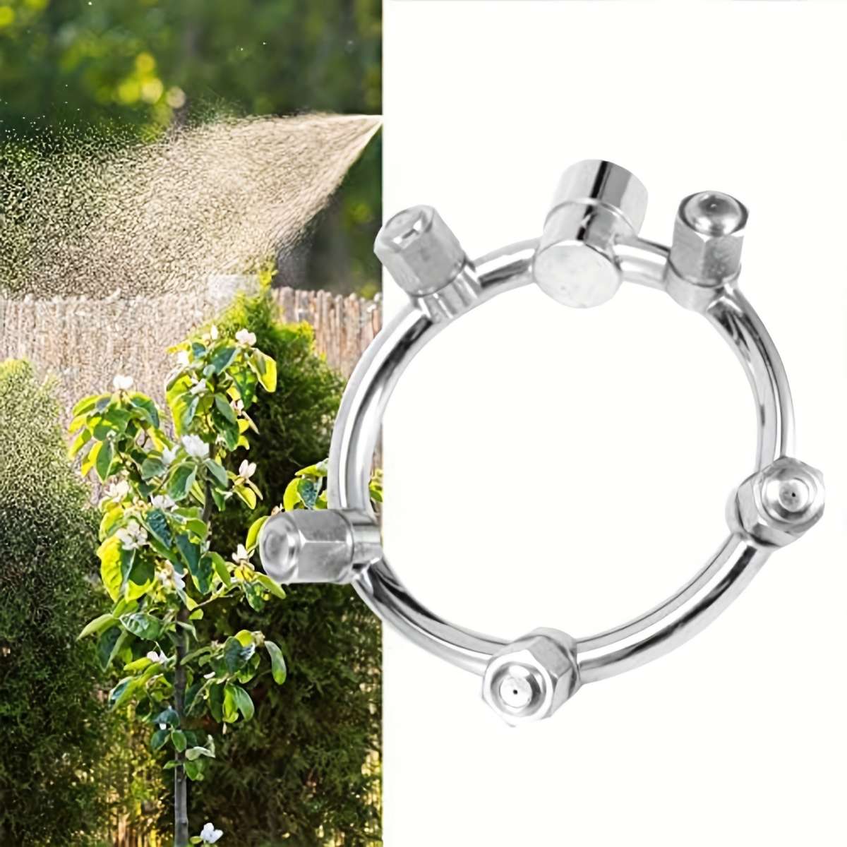 5 Head Sprayer High Pressure Stainless Steel Misting Sprinkler